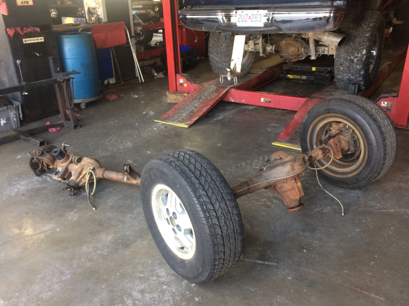 Illustration for article titled Front axle is out. Jeep is floating.